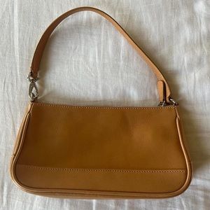 Authentic Coach Vintage Warm Brown/Tan Demi Baguette Bag